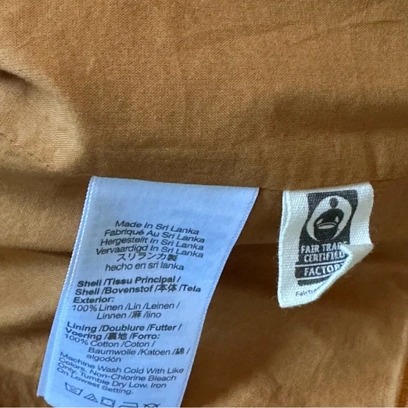 Madewell Double Breasted Relaxed Fit Lightweight Linen Blazer in Fresco, Size M - Picture 7 of 9